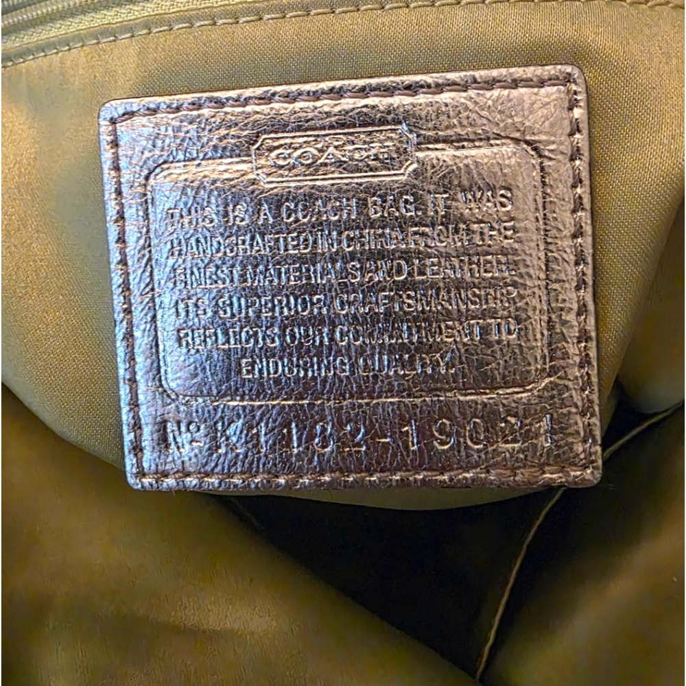 COACH Legacy Poppy Colorful Striped Sequin Large Glam Boho 19021 Tote - Picture 10 of 15